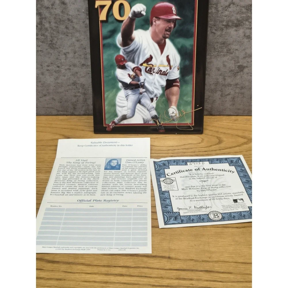 Mark McGwire Plaque King Of Swing 